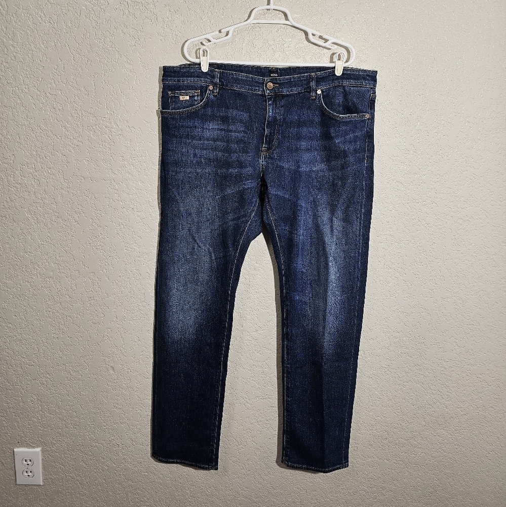 BOSS Hugo Boss Stretch Straight Leg Jeans
